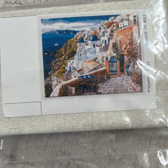 Greece DIY PBN-Paint by Numbers Aesthete Greece 16-by-20 inches Frameless, NEW - Picture 3 of 16